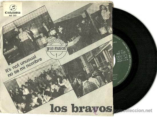 Discos de vinilo: LOS BRAVOS. It is not unusual     (vinilo single 1966) - Foto 1