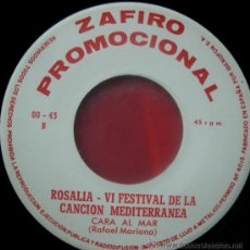 Discos de vinilo: ROSALIA 45 PS SPAIN 1964 - ZAFIRO OO-43 - CHICA YE-YE ESPAÑOLA - ARCO IRIS - FESTIVAL MEDITERRANEO