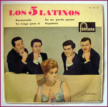 Discos de vinilo: LOS 5 LATINOS . EP . E ENAMORADA . 1961 - Foto 1