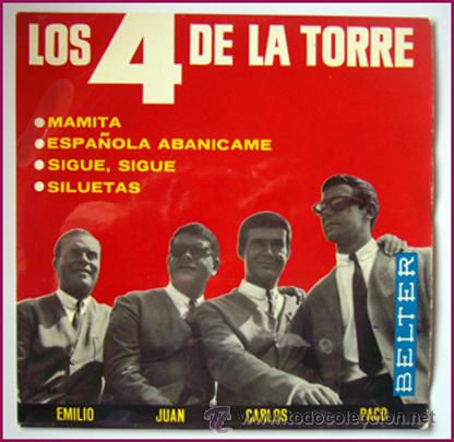 Discos de vinilo: LOS 4 DE LA TORRE . MAMITA . 1965 - Foto 1