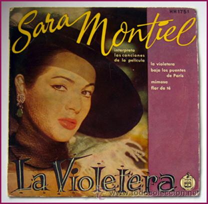 Discos de vinilo: SARA MONTIEL . EP . LA VIOLETERA . HISPAVOX 1958 - Foto 1