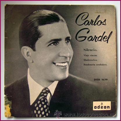 Discos de vinilo: CARLOS GARDEL . EP . SILENCIO . ODEON 1958 - Foto 1