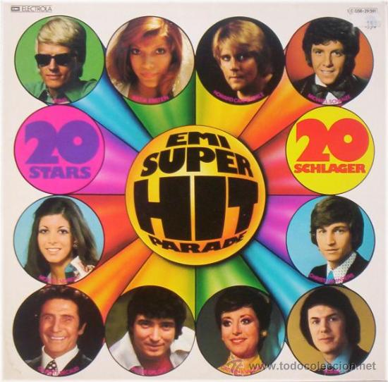 Discos de vinilo: emi super hit parade (emi electrola ,1975)