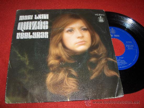 Discos de vinilo: MARI TRINI Quizas/Ventanas 7&rdquo; SINGLE 1972 Hispavox - Foto 1