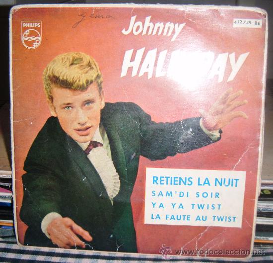 Discos de vinilo: johnny hallyday single - Foto 1
