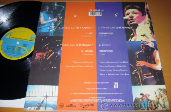 Discos de vinilo: GURU JOSH - WHOSE LAW - MX - DECONSTRUCTION 1990 SPAIN PT-43648 - MINT - Foto 2