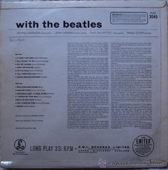 Discos de vinilo: The Beatles, With, 1&ordf; Edicion de Holanda - Foto 2