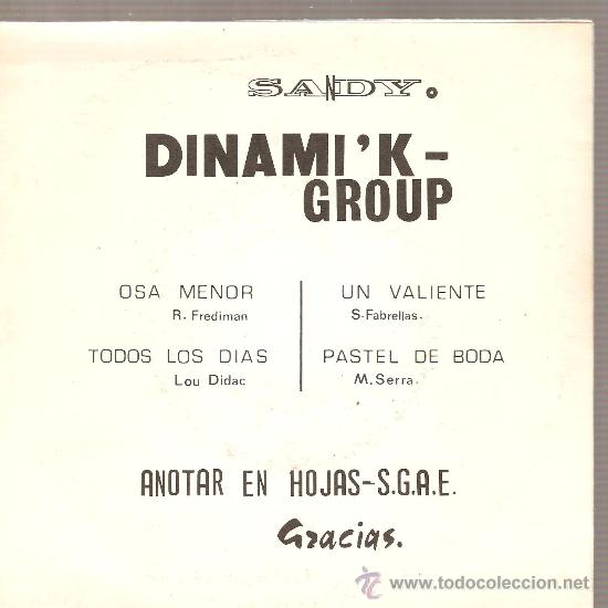 Discos de vinilo: EP DINAMIK GROUP : OSA MENOR + 3 - Foto 2