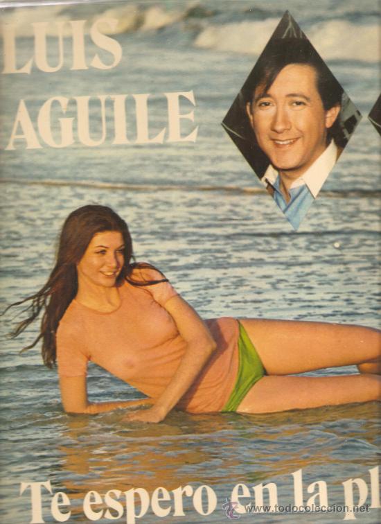 Discos de vinilo: LP LUIS AGUILE - TE ESPERO EN LA PLAYA - Foto 1