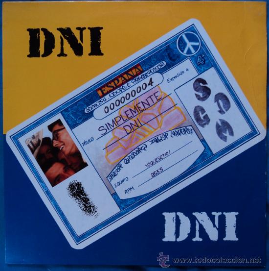 Discos de vinilo: DNI, Simplemente DNI, Edicion de 1990 de Espa&ntilde;a - Foto 1