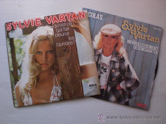 Disques de vinyle: sulvie vartan, la lettre, nicolas, lote 2 singles rca edit en belgica y francia, nuevos, en oferta