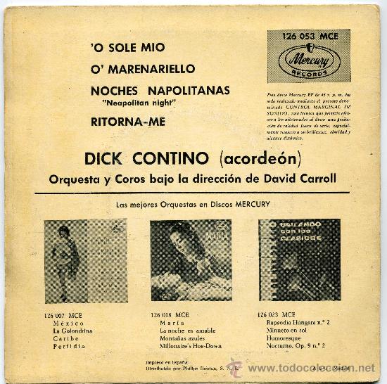 Discos de vinilo: DICK CONTINO Y SU ACORDEON - Foto 2