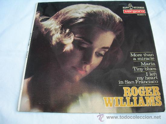 Discos de vinilo: EP ROGER WILLIAMS // MORE THAN A MIRACLE + 3 - Foto 1