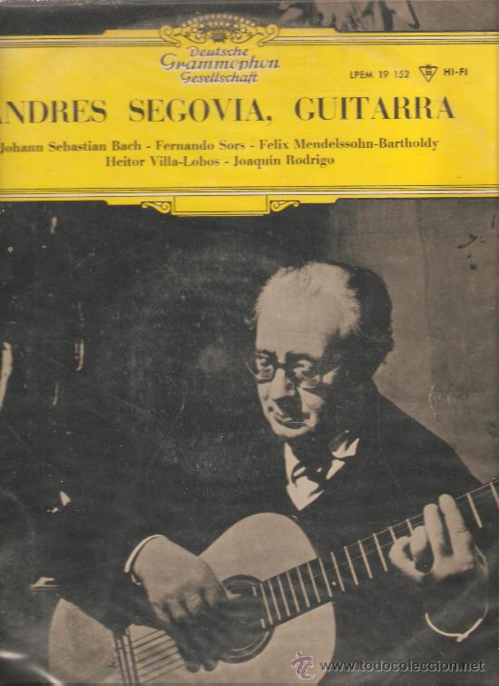 Discos de vinilo: LP ANDRES SEGOVIA , GUITARRA - Foto 1