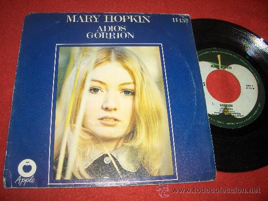 Discos de vinilo: MARY HOPKIN Goodbye / Sparrow 7&rdquo; SINGLE 1969 Apple Records EDICION ESPA&Ntilde;OLA BEATLES