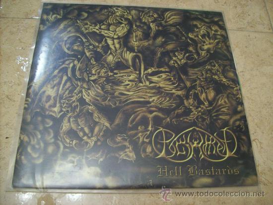 Discos de vinilo: SPLIT MINI LP PURGATORY - Polymorph - HELL BASTARDS - GREEN VINYL - VINILO VERDE - NUEVO - COVERS DE - Foto 1