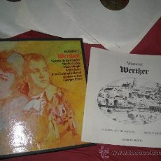 Discos de vinilo: MASSENET -WERTHER. VICTORIA DE LOS ANGELES CAJA 3 LP MAS LIBRETO EMI SPA 1969
