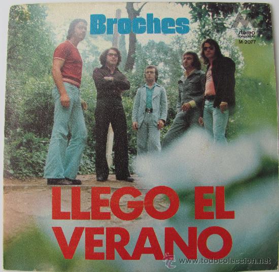 Discos de vinilo: BROCHES - LLEGO EL VERANO - SINGLE 1974 - Foto 1
