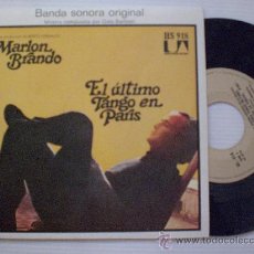 Disques de vinyle: BSO, ULTIMO TANGO EN PARIS, GATO BARBIERI, SINGLE HISPAVOX 1973, NUEVO A ESTRENAR OFERTA. Lote 29373118