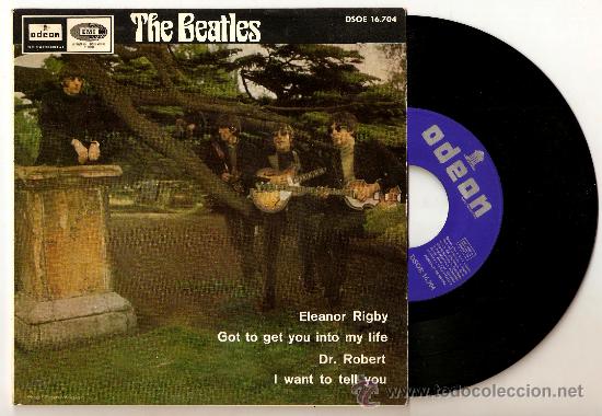 Discos de vinilo: BEATLES ELEANOR RIGBY ESPA&Ntilde;A - Foto 1