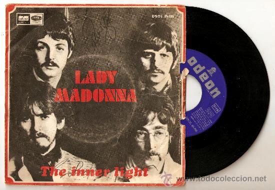 Discos de vinilo: BEATLES LADY MADONNA ESPA&Ntilde;A - Foto 1