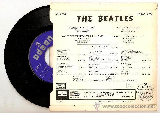 Discos de vinilo: BEATLES ELEANOR RIGBY ESPA&Ntilde;A - Foto 2
