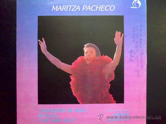 Vinyl records: MARITZA PACHECO - CANCIONES DE AQU&Iacute;, DE ALL&Aacute; Y DE M&Aacute;S ALL&Aacute; - LP