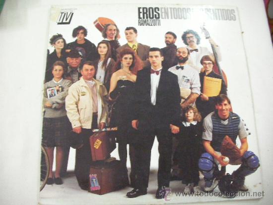 Discos de vinilo: LP EROS RAMAZZOTTI EN TODOS LOS SENTIDOS - D3 - Foto 1