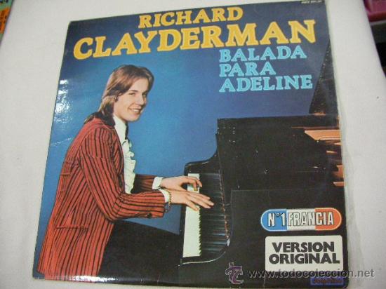 Discos de vinilo: LP BALADA PARA ADELINE DE RICHARD CLAYDERMAN - DG - Foto 1