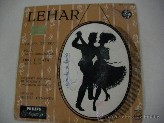 Discos de vinilo: SINGLE LEHAR VALSES DE EVA - DP1 - Foto 1