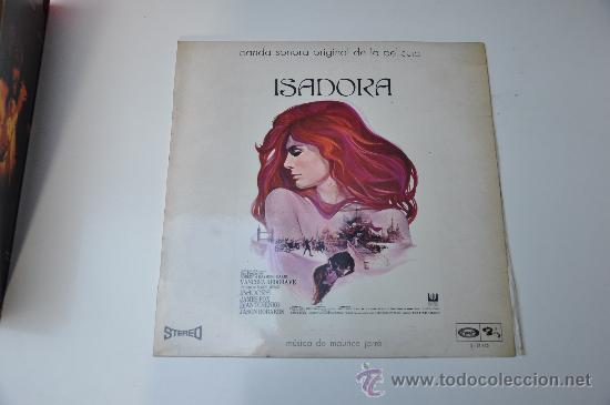 Discos de vinilo: ISADORA - BANDA SONORA ORIGINAL DE LA PELICULA - Foto 1