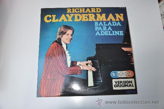 Discos de vinilo: BALADA PARA ADELINE,RICHARD CLAYDERMAN - Foto 1