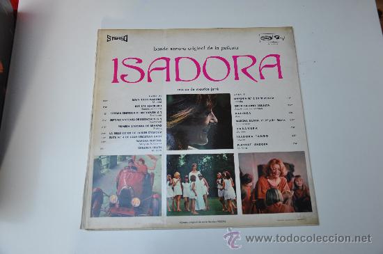 Discos de vinilo: ISADORA - BANDA SONORA ORIGINAL DE LA PELICULA - Foto 2