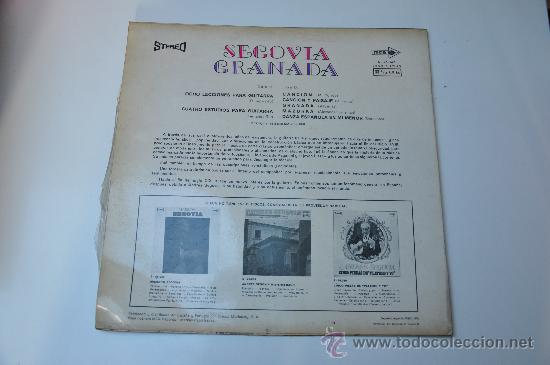 Discos de vinilo: ANDRES SEGOVIA - GRANADA - Foto 2