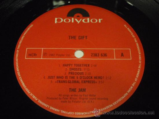 Discos de vinilo: The Jam &lrm;&ndash; The Gift Scandinavia,1982 Polydor* - Foto 3
