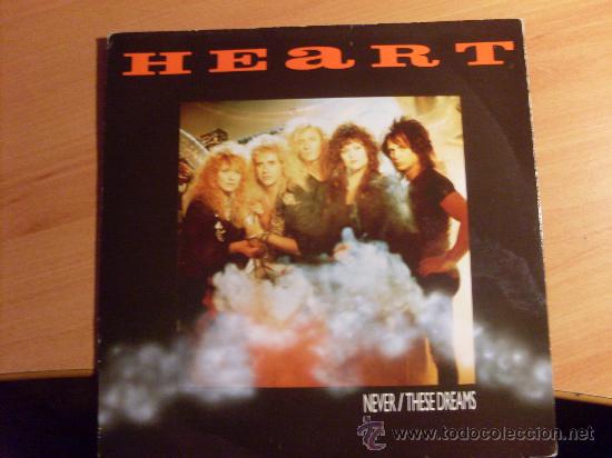 Discos de vinilo: HEART ( NEVER / THESE DREAMS ) SINGLE (EPI18) - Foto 1