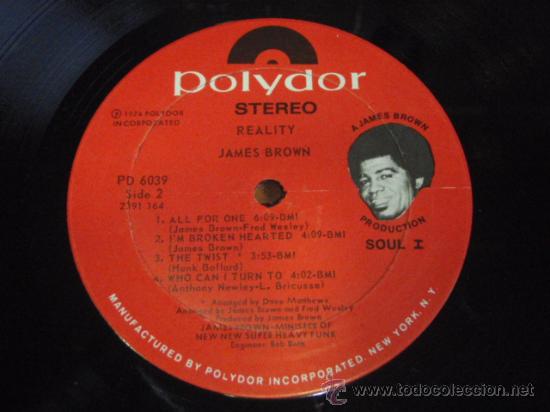 Discos de vinilo: James Brown &ndash; Reality, US 1974 Polydor* - Foto 3