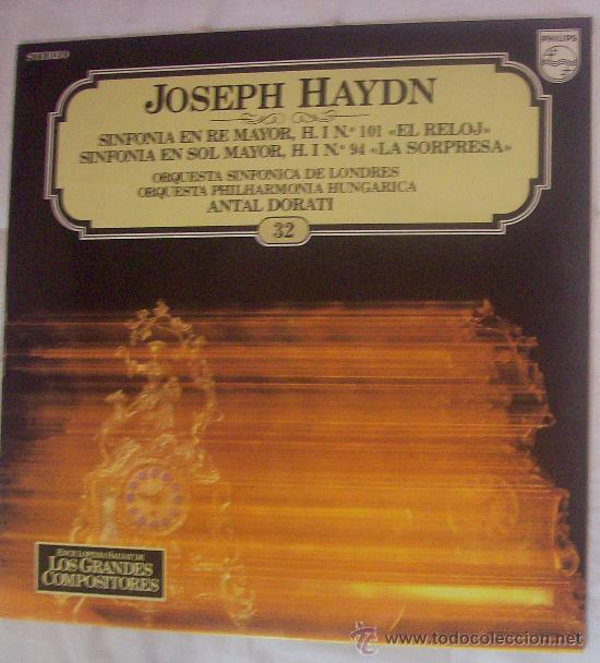 Discos de vinilo: JOSEPH  HAYDN  SINFONIA EN RE MAYOR - Foto 1