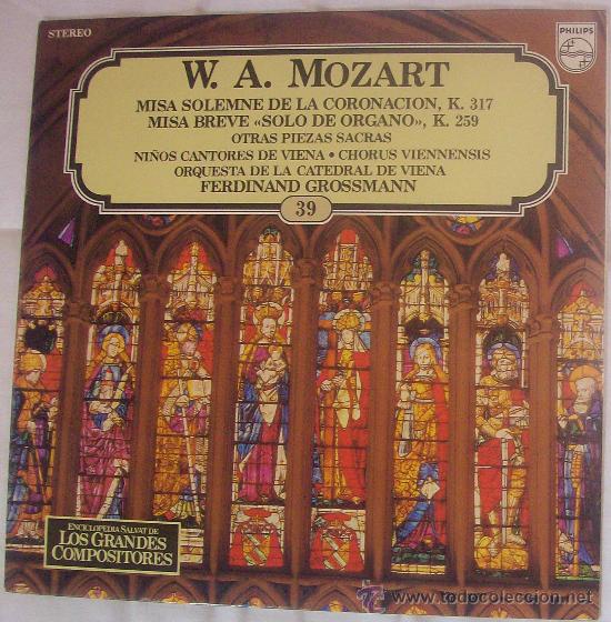 Discos de vinilo: MOZART MISA DE LA CORONACI&Oacute;N - Foto 1