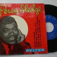 Discos de vinilo: PERCY SLEDGE, SUGAR PUDDIN, WHEN A MAN LOVES A WOMAN EP BELTER 1966