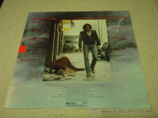 Discos de vinilo: Jim Capaldi &lrm;&ndash; Let The Thunder Cry Germany,1981 EMI Records - Foto 2