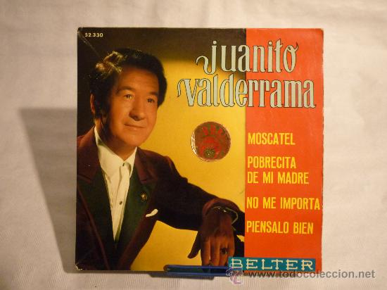 Discos de vinilo: JUANITO VALDERRAMA - MOSCATEL - Foto 1
