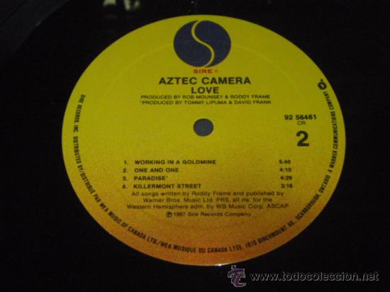Discos de vinilo: Aztec Camera - Love, Canada 1987 Sire - Foto 4