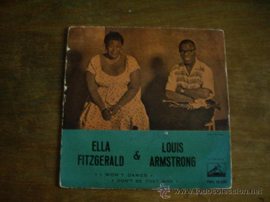Vinyl-Schallplatten: SINGEL VINILO  ELLA FITZGERALD & LOUIS ARMSTROG LA VOZ DE SU AMO ENVIO GRATIS