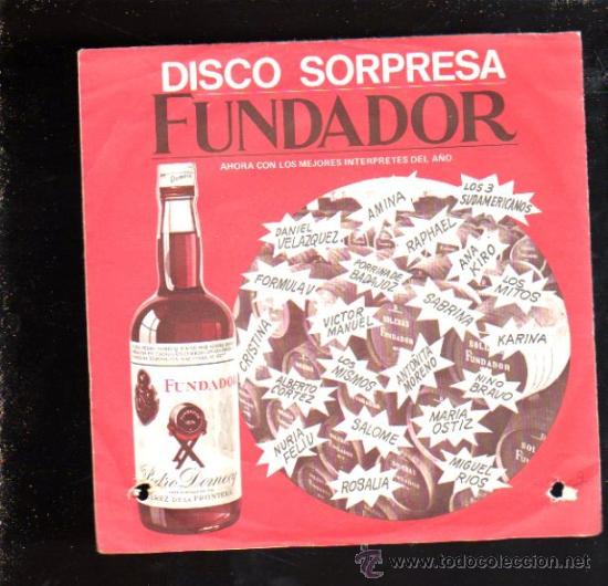 Discos de vinilo: SINGLES. FUNDADOR - CANTANDO CON AMOR - Foto 1