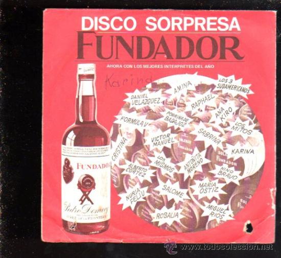 Discos de vinilo: SINGLES. FOUNDER - KARINA - Foto 1