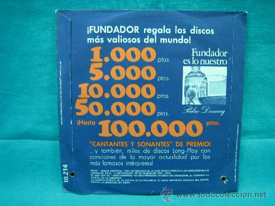 Discos de vinilo: Singles disco sorpresa Fundador 1971 - Foto 2