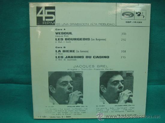 Discos de vinilo: Singles Jacques Brel - Foto 2