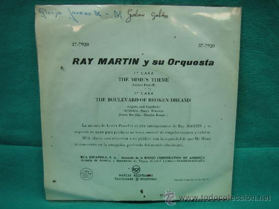 Discos de vinilo: Singles Ray Martin - Foto 2