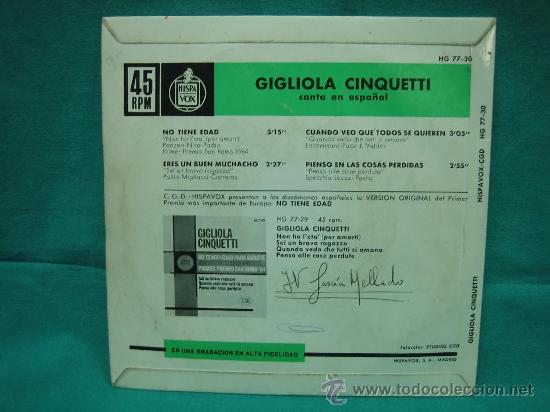 Discos de vinilo: Gigliola Cinquetti Eurovision 1964 - Foto 2